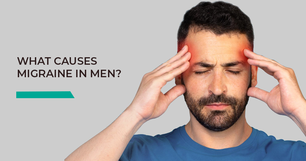 What causes migraine in men?